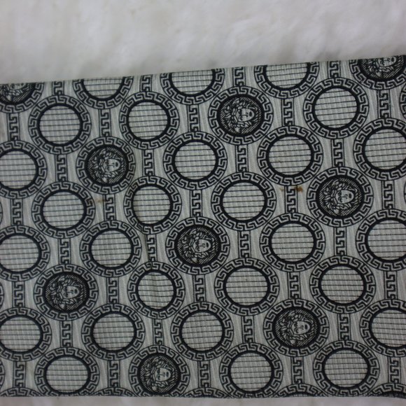 Gianni Versace Tan/Black Patterned Neck Tie - Picture 5 of 9